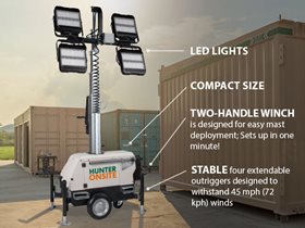 16' LINK Electric Light Tower